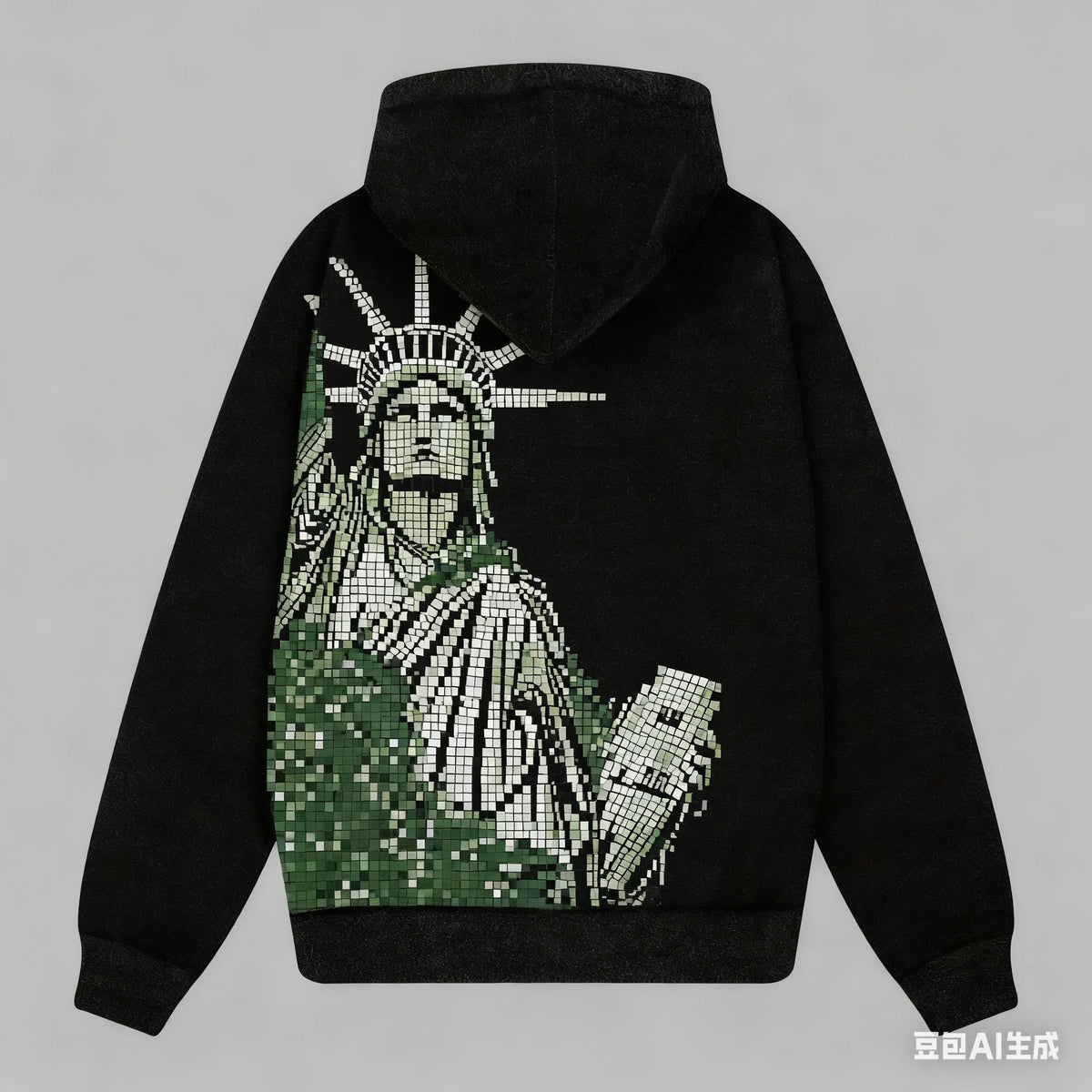 Vintage Harajuku Print Oversized Hoodie